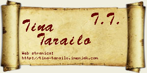 Tina Tarailo vizit kartica